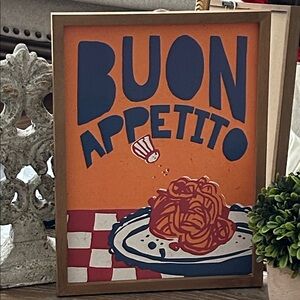 Buon Appetito Framed Wall Art